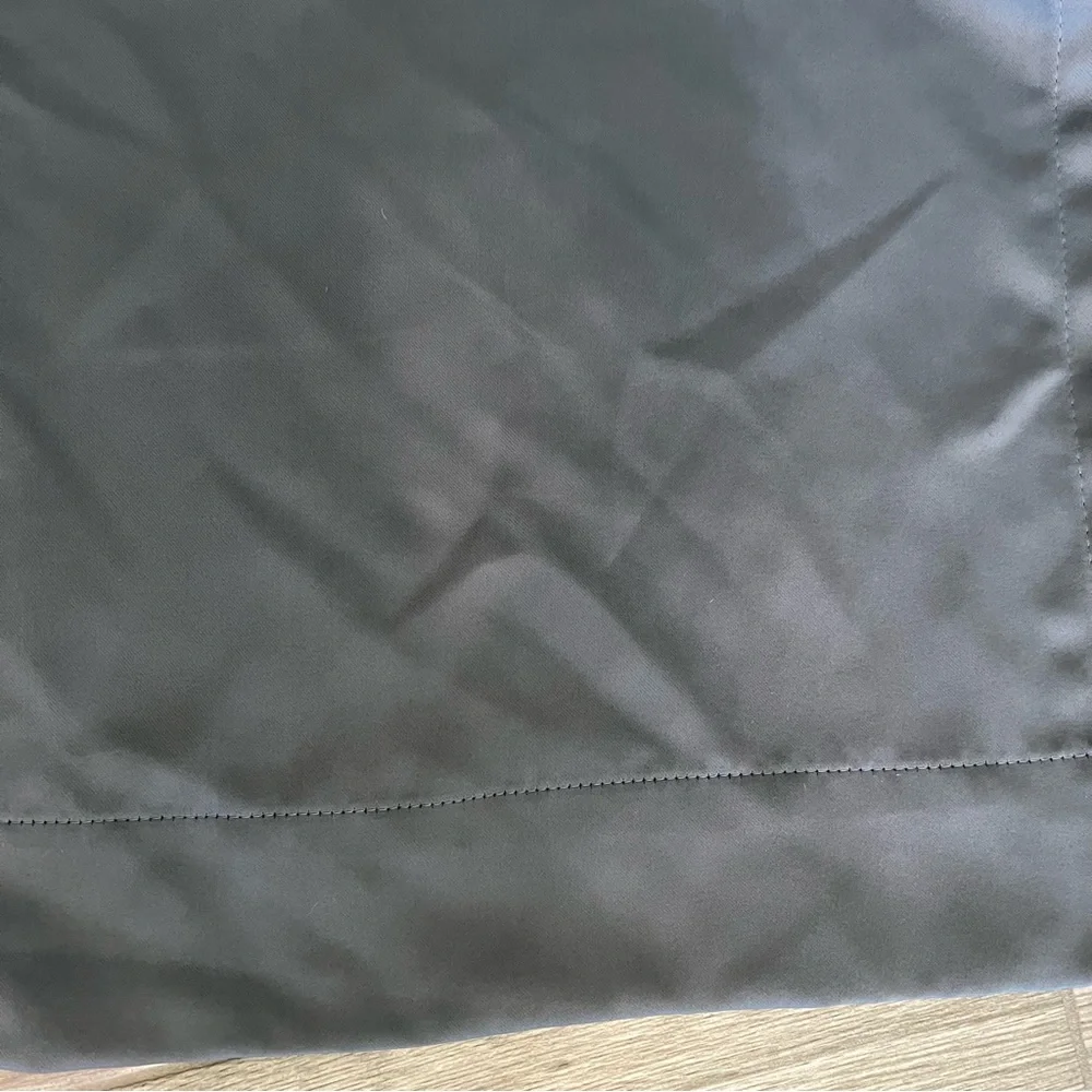 Set of 2 dark gray grommet curtain panels 53x105in